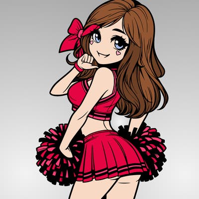 realistic cheerleader