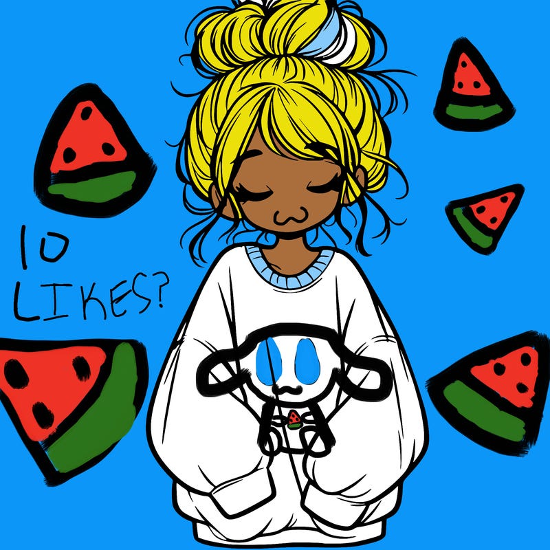 girl with baggy sweatshirt and messy bun