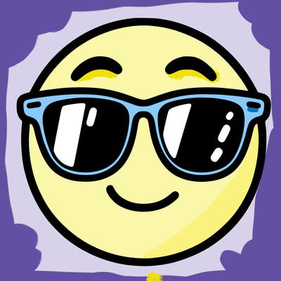 emoji with sunglasses
