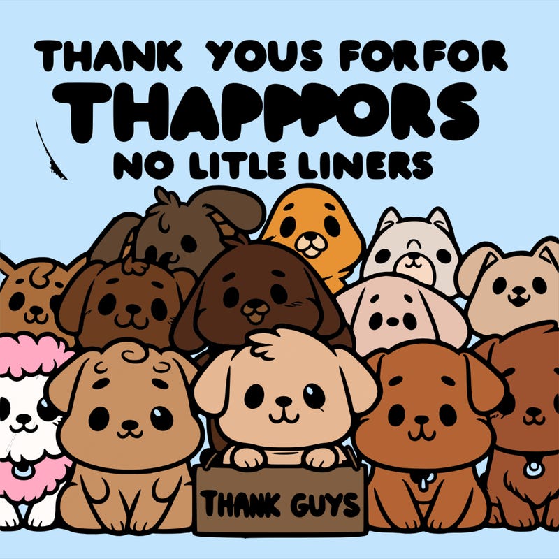 thank you guys for all your support dog