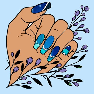 nails with french tip