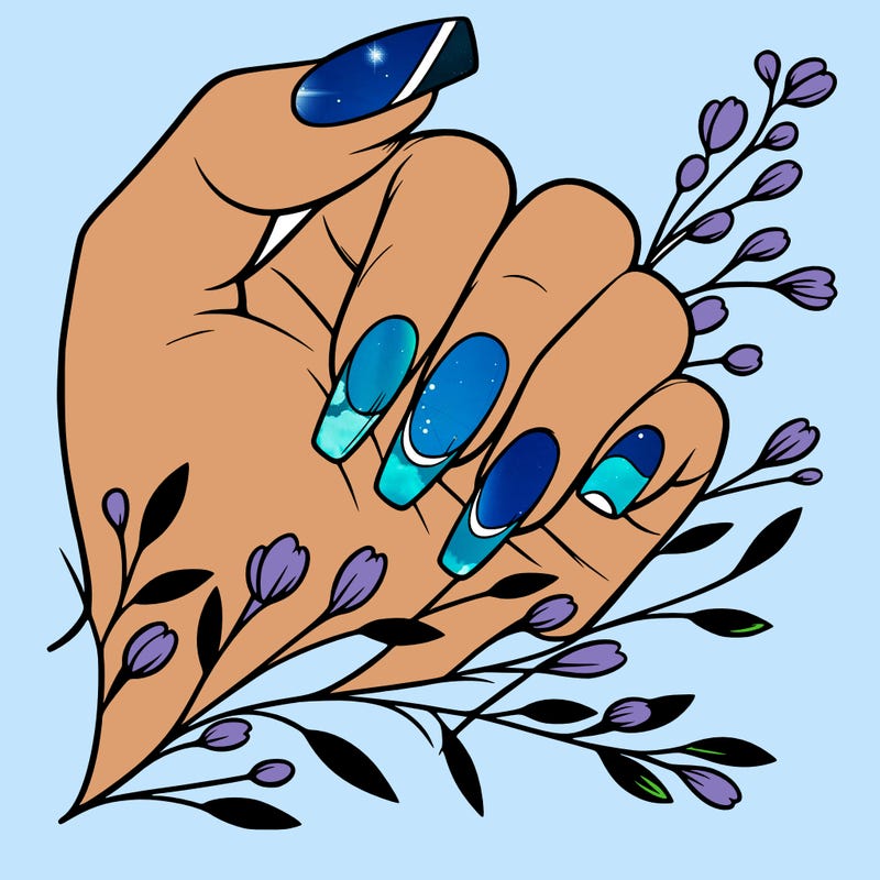 nails with french tip