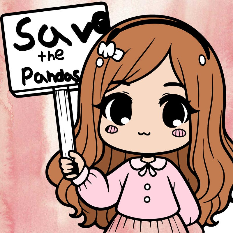 a girl holding a sign