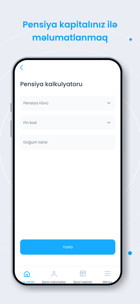 La pantalla de calculadora de pensiones de la aplicación e-Sosial que muestra campos para el tipo de pensión y detalles de identificación.