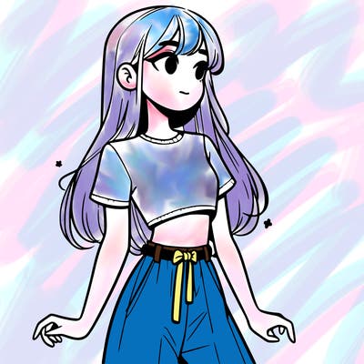 girl in a cute crop top