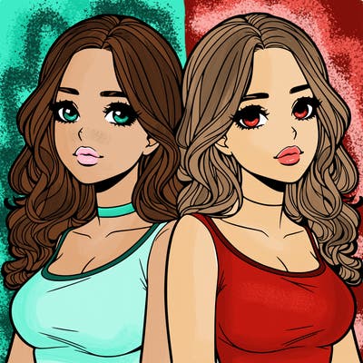 realistic twin sisters