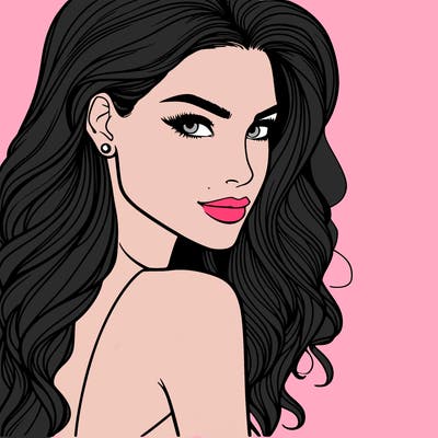 beautiful female fashion model