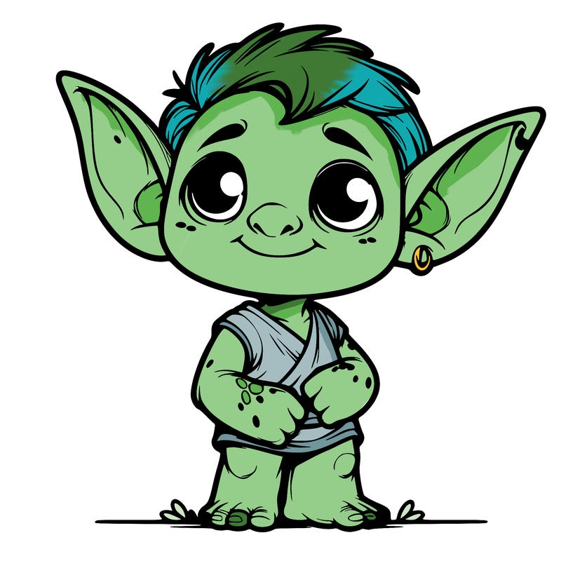 cute realistic goblin