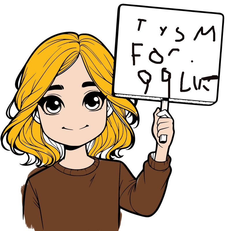 realistic girl holding up a sign