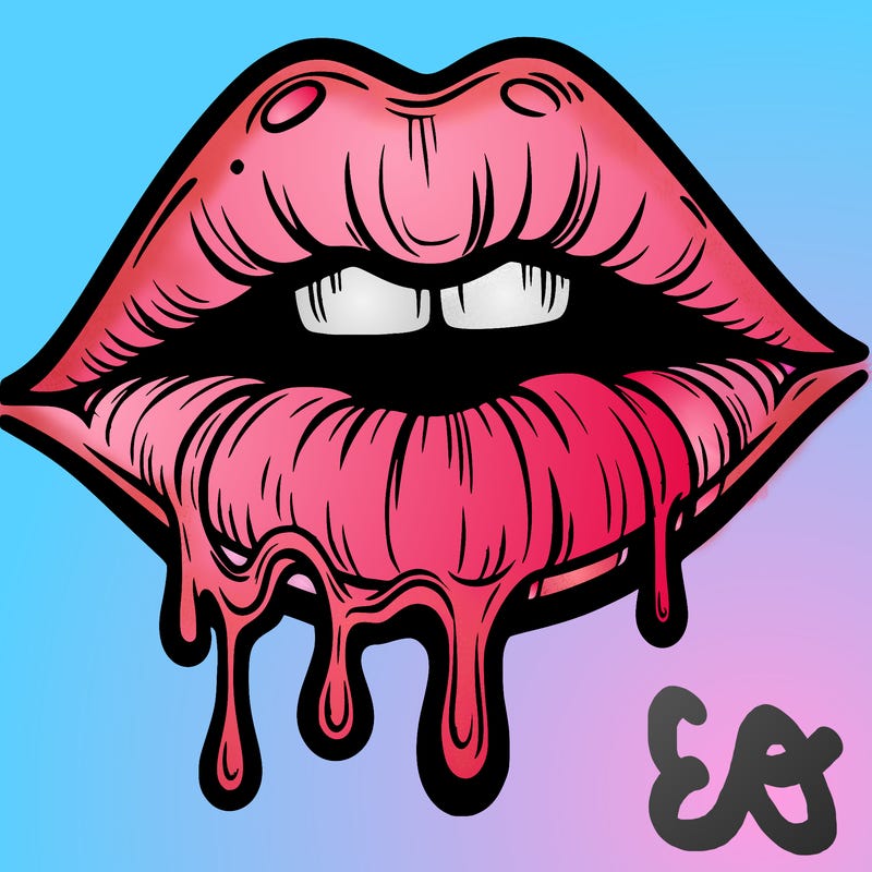 lips that look realistic and drip