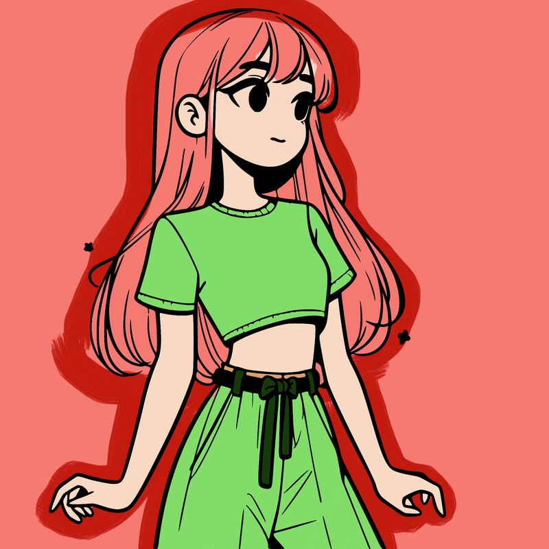 girl in a cute crop top