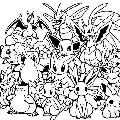 all the pokemon together