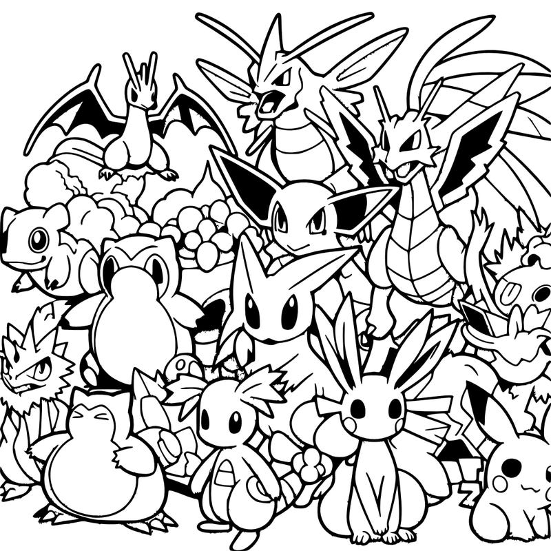 all the pokemon together
