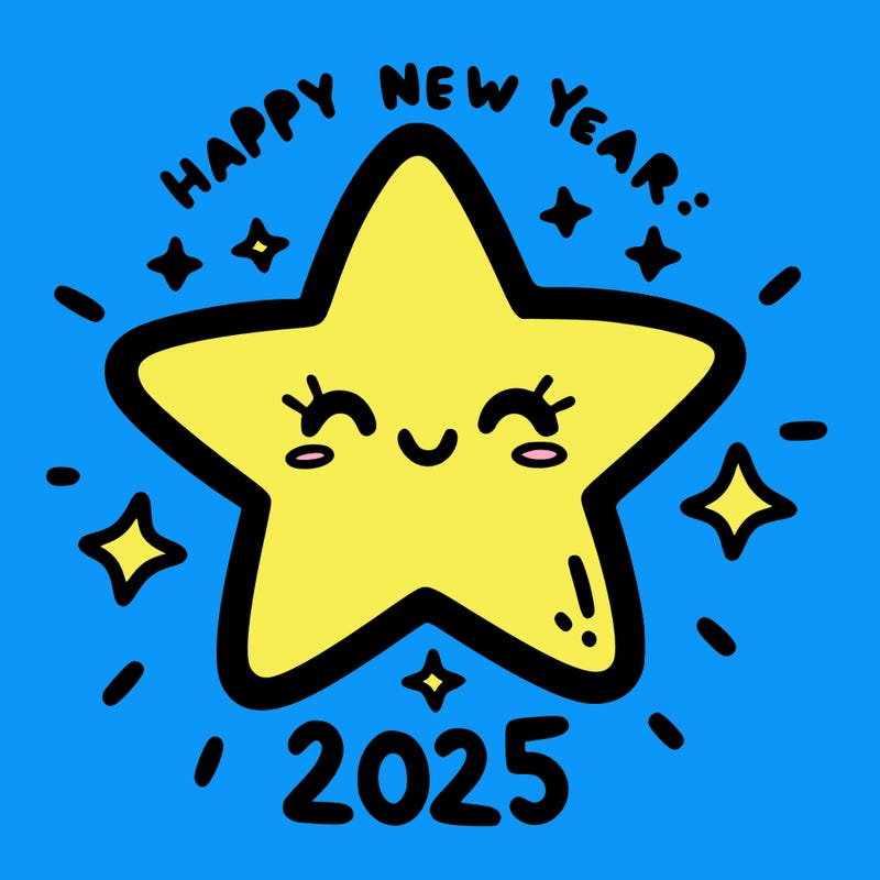 happy new year 2025 star wish