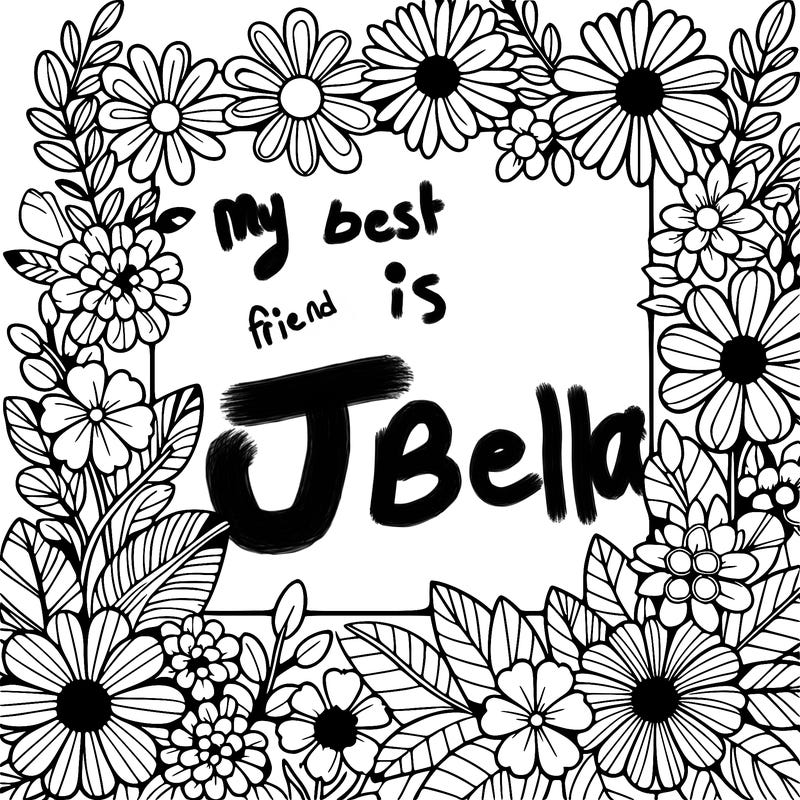 a frame out of some flowers