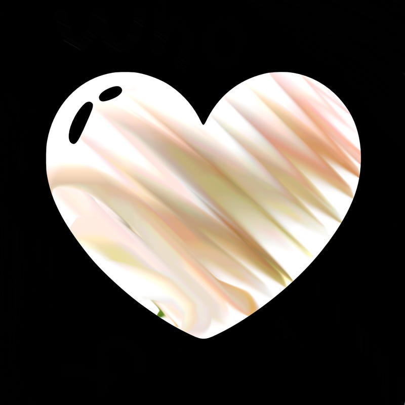 a blank heart