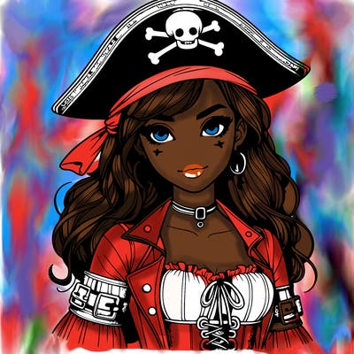 realistic pirate girl