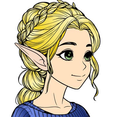 realistic girl elf