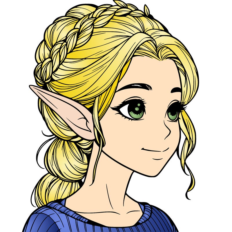 realistic girl elf