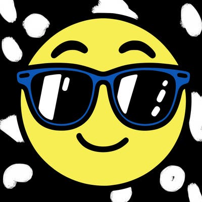 emoji with sunglasses