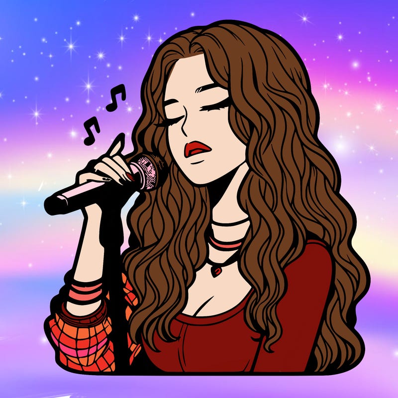 realistic female singer