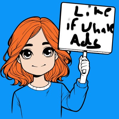 realistic girl holding up a sign