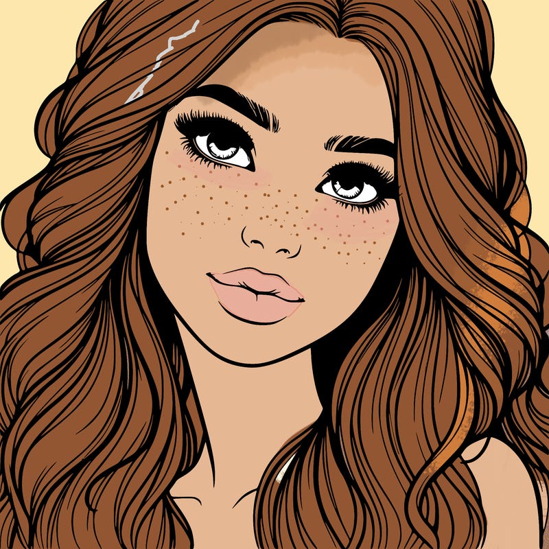 beautiful realistic girl