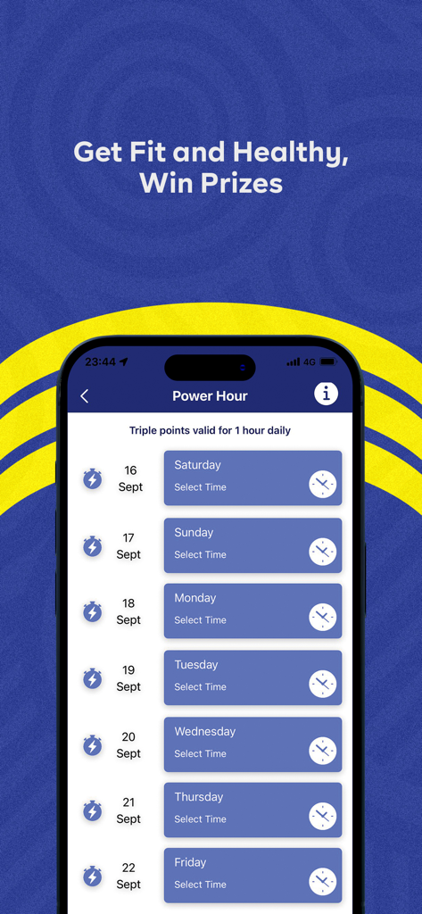 Street Tag - Street Tag app interface showing the daily Power Hour point system for earning triple points