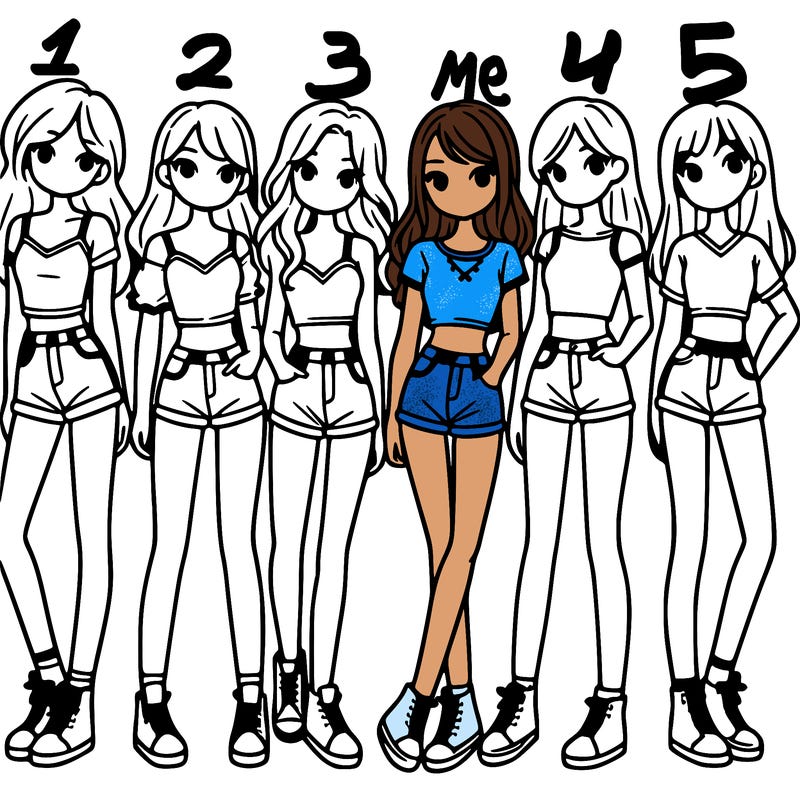 a group of girls wearing crop tops and shorts