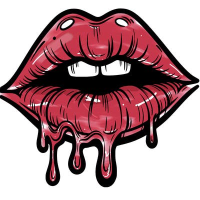 lips that look realistic and drip