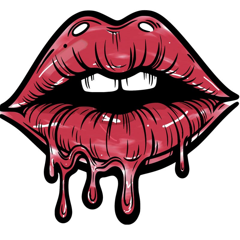 lips that look realistic and drip