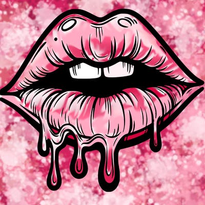 lips that look realistic and drip