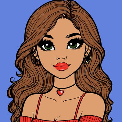 realistic pretty girl