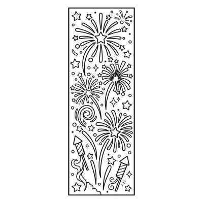 Get ready for a burst of color with this exciting fireworks bookmark coloring page. Designed especially for kids, it's the perfect way to make reading extra special and creative.