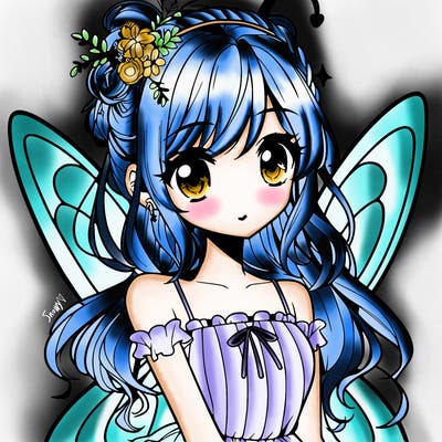 manga teen girl fairy