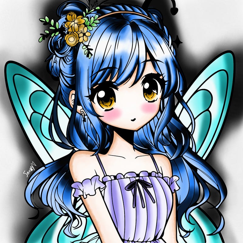 manga teen girl fairy