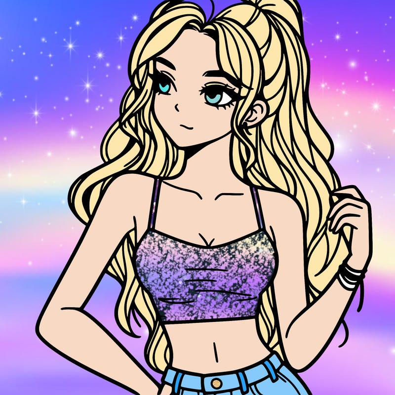 girl in crop top