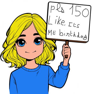 realistic girl holding up a sign