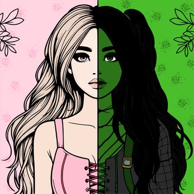 realistic girl split