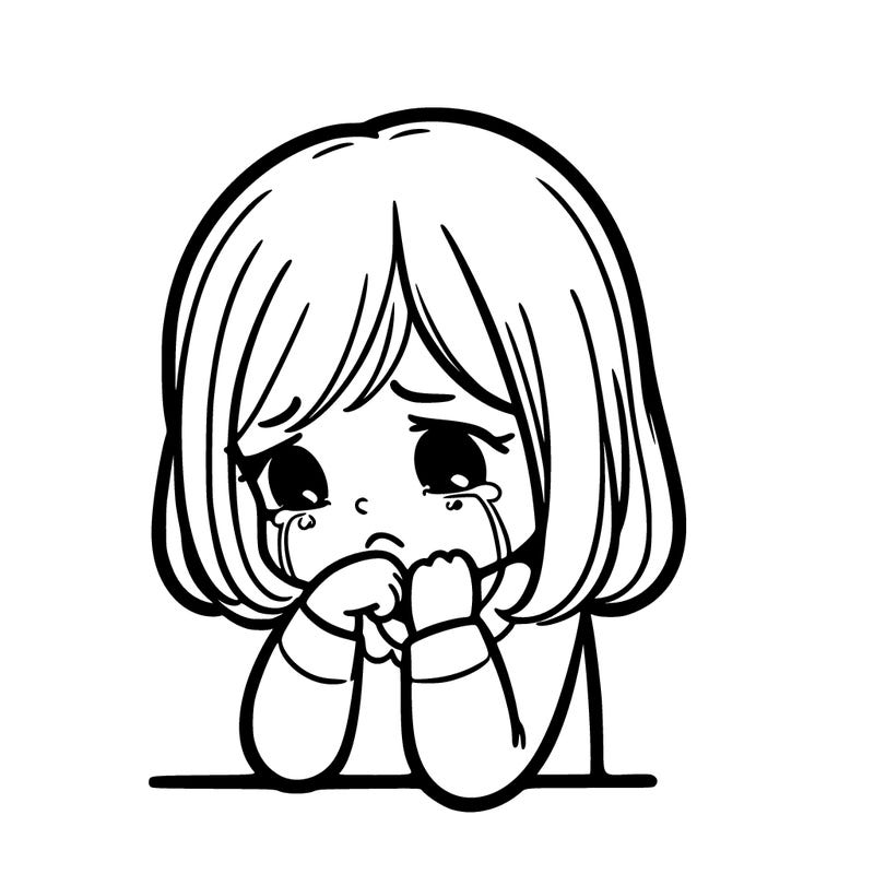 sad girl crying