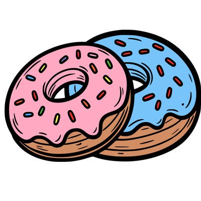 a piece of food doughnuts