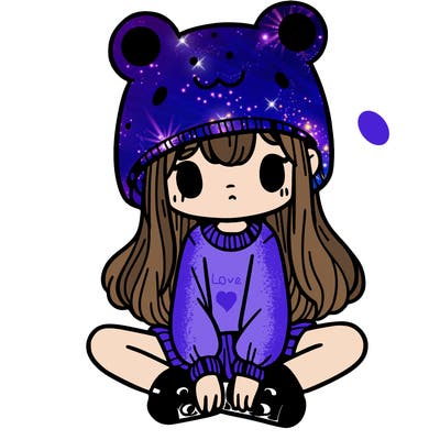 a girl wearing a frog hat and some frog socks