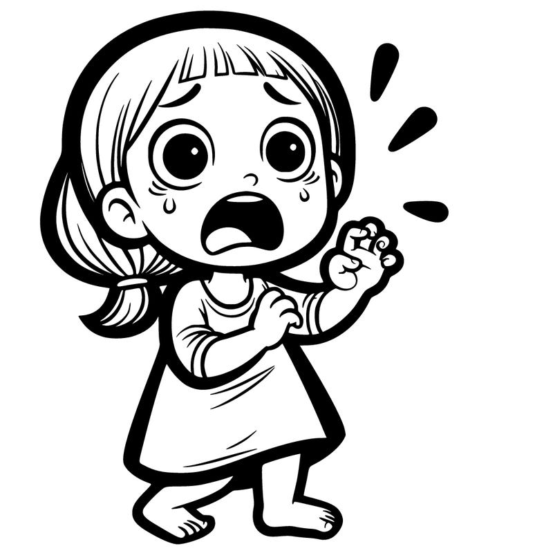scared girl