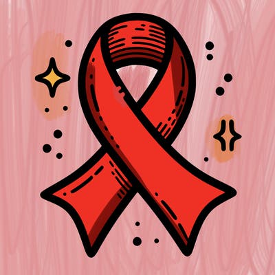 ribbon symbol of national breast cancer awareness month