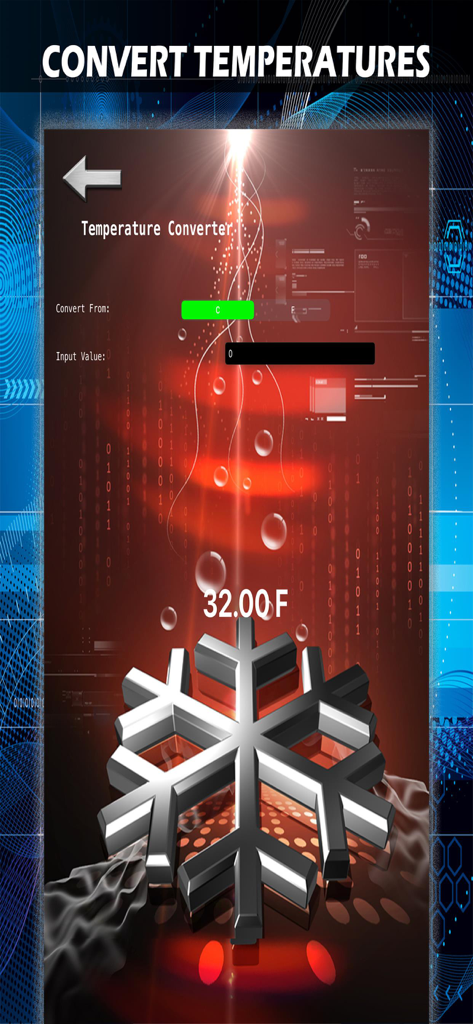 IP Checker - Find IP Address - 섭씨-화씨 변환을 표시하는 온도 변환기 인터페이스