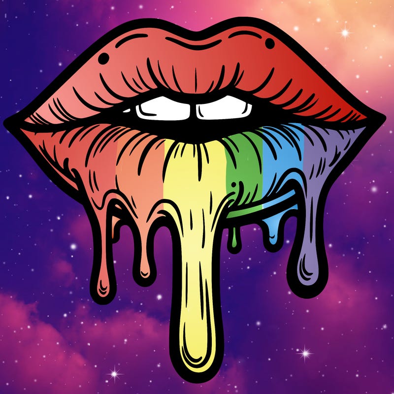dripping lips