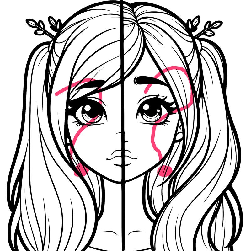 realistic girl split