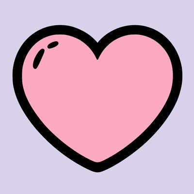 a blank heart