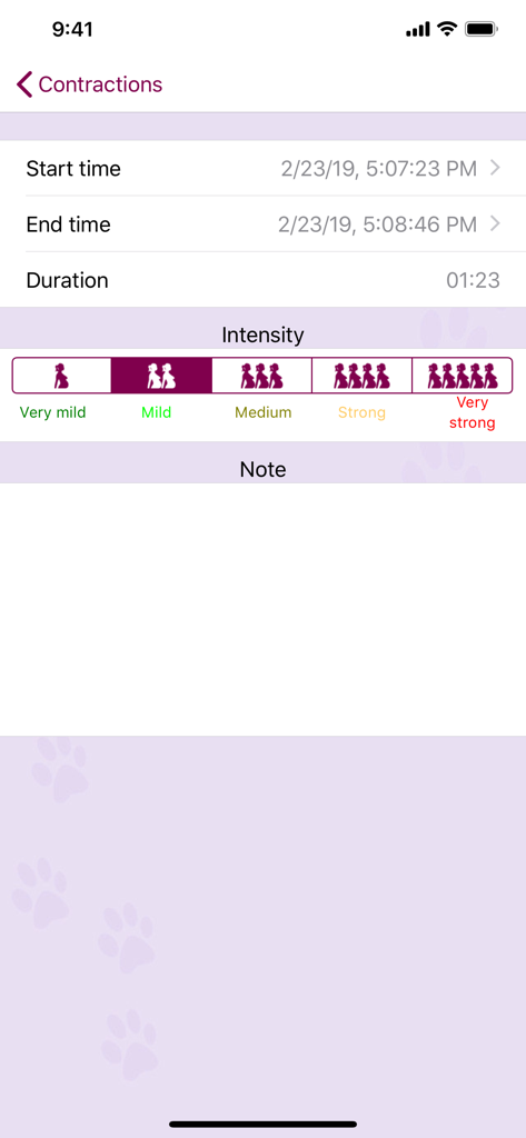 My Contraction Tracker - Health & Fitness App | MWM