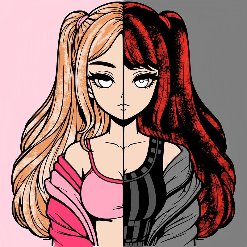 realistic girl split